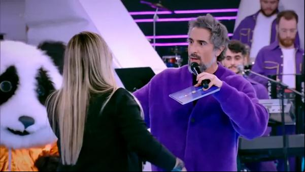 Marcos Mion fica em choque com cover de Marília Mendonça.(Imagem:Globo)