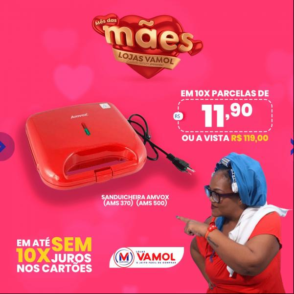 Semana especial Dia das Mães é na Lojas Vamol(Imagem:Divulgação)