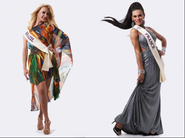 Michelly X, de São Paulo, é a Miss Brasil; Stella Rocha, de Belém, a Miss França, onde vive (Imagem: Divulgação)