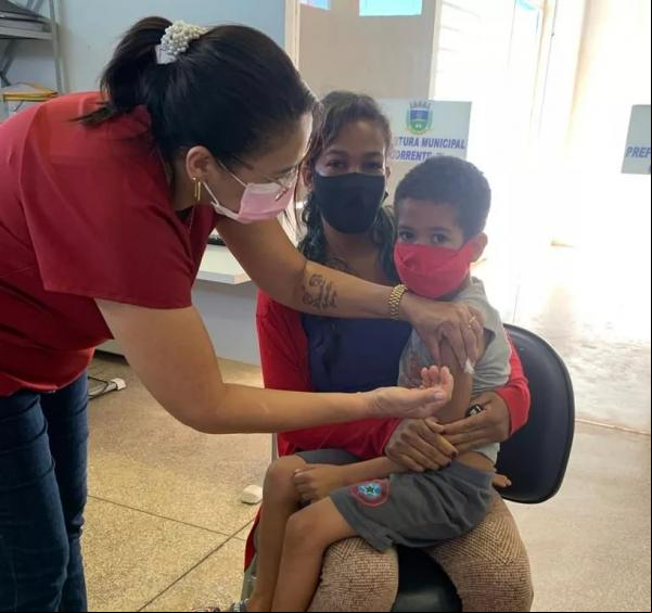Vacinação de crianças já acontece no Piauí desde terça (18).(Imagem:Sesapi)