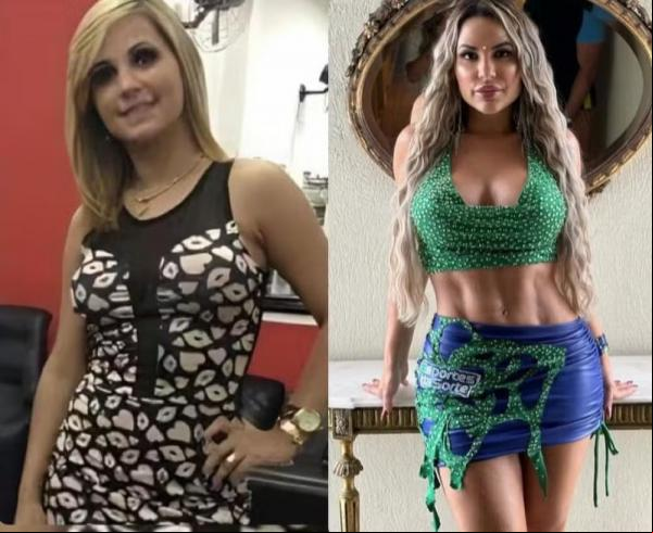 Deolane; antes e agora(Imagem:Instagram)