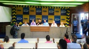 Novo presidente do PSDB assume e defende candidatura de Firmino.(Imagem:Catarina Santiago)