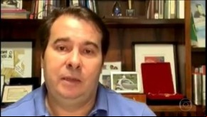 Maia sobre eleições municipais: podem até ser adiadas, mas não prorrogar mandatos.(Imagem:Reprodução)