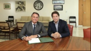 Jair Bolsonaro e Mário Frias(Imagem:Divulgação)
