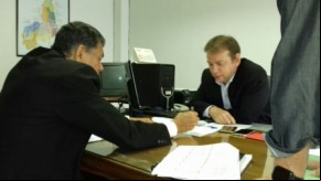 Reunião no DER discute a recuperação de estradas.(Imagem:Alepi)