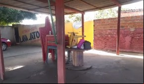 Trailer onde acontecia a festa(Imagem:Reprodução/Piauí Notícias)