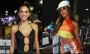 Bruna Marquezine e Giovanna Lancellotti curtem trio da Anitta.(Imagem:Reprodução)