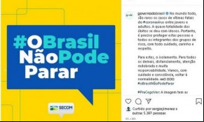 Campanha publicitária com o slogan 