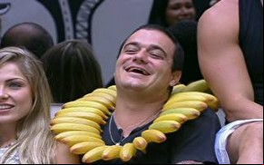 Rafa e Fabiana ficam à base de banana e água e detêm poder do 'não'.(Imagem:Reprodução)