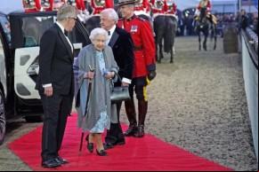 Rainha Elizabeth II chegando a evento de comemoração ao Jubileu, em junho de 2022.(Imagem:Divulgação)