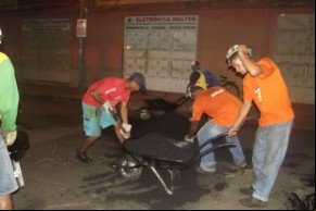 Iniciada em Floriano operação tapa-buracos(Imagem:FlorianoNews)