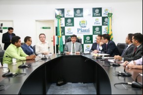 Reunião com o Secretário de Justiça, Daniel Oliveira.(Imagem:Jorge Henrique Bastos)