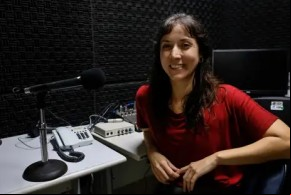 A jornalista, Mariana Tokarnia, idealizadora do podcast Mariana Tokarnia, idealizadora do podcast.(Imagem:Tânia Rêgo/Agência Brasil)
