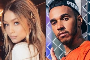 Gigi Hadid volta a se encontrar com Lewis Hamilton.(Imagem:Famosidades)