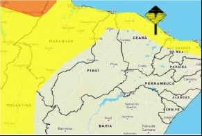 Inmet emite alerta para tempestades em cidades do litoral do Piauí(Imagem:Divulgação)