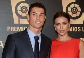 Cristiano Ronaldo e Irina Shayk.(Imagem:Getty Images)