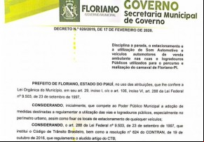 Decreto Nº 020/2019 e Decreto Nº 005/2018(Imagem:Divulgação)