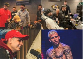 Imagens da segunda Feira da Música da GR6, em São Paulo. Os MCs Hariel, Davi, Pedrinho e o argentino Big One estiveram entre os presentes(Imagem:Divulgação)