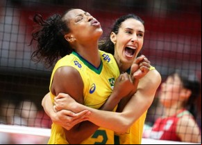 Brasil faz 3 a 0 no Japão e sonha com o pódio na Copa do Mundo.(Imagem:FIVB)