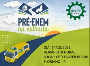 PRÉ-ENEM na estrada promove revisão em Floriano(Imagem:Divulgação)
