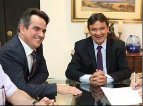 Governador e Ciro inauguram obra de ponte próximo a Beneditinos.(Imagem:florianonews.piauiconectado.com)