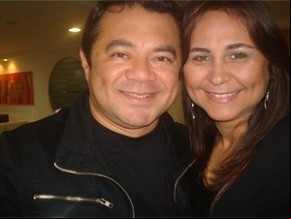 Shaolin acompanhado da esposa, Laudiceia.(Imagem:Arquivo pessoal)