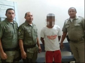 Homem foi preso suspeito de abusar sexualmente da filha.(Imagem:Divulgação/Polícia Militar)