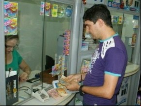 Apostador paga R$ 10.010 em bilhete único da Mega da Virada.(Imagem:Hedio Fazan/O Progresso)