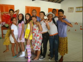 Alunos da Escola Area Leão(Imagem:Amarelinho)