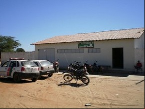 Grupamento de Polícia Militar da cidade de Dom Inocêncio.(Imagem:Gustavo Almeida/G1)
