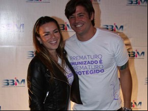 Dado Dolabella e Viviane Sarahyba em abril deste ano(Imagem:Divulgação)