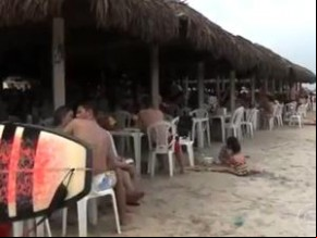 Praias devem permanecer cheias até o final de semana.(Imagem:Reprodução/TV Clube)