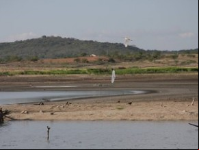 Barragem Cajazeiras, localizada na cidade de Pio IX, Sul do Piauí.(Imagem:Rosa Melo/Arquivo pessoal)