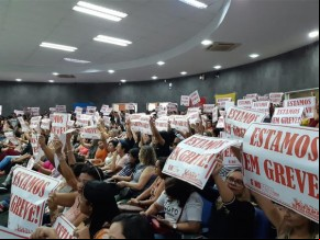 Protesto de professores(Imagem:Reprodução)