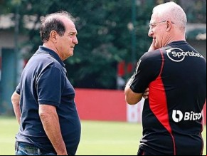 Muricy e Dorival em treinamento do São Paulo(Imagem:Reprodução)