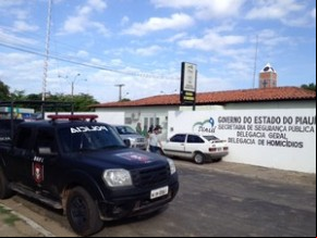 Delegacia de Homicídios de Teresina.(Imagem:Gil Oliveira/G1)