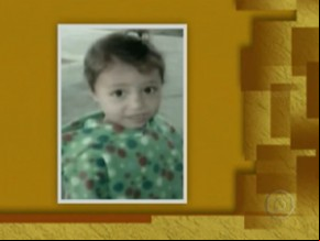 Menina de quatro anos foi sepultado em Brasópolis, no Sul de Minas Gerais.(Imagem:Reprodução/TV Globo)