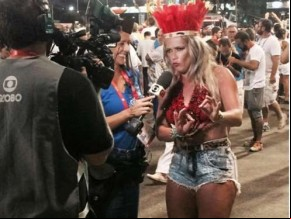 Ex-BBB Fani é retirada da concentração por não ter credencial.(Imagem:Instagram)