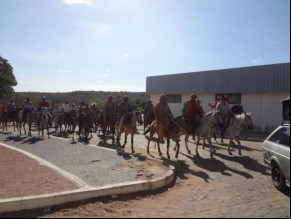 Vaqueiros cavalgaram em homenagem a São Pedro de Alcântara em Floriano.(Imagem:FlorianoNews)
