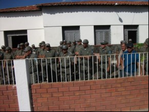O motivo seria uma desobediência à ordem do comando do BPM. Militares se recusaram a viajar sem receber diárias. (Imagem:Wesley Paz/CampoMaioremFoco)