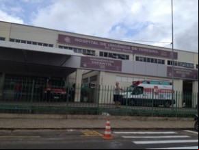 Grávida foi levada em estado grave para o HUT.(Imagem:G1 Piauí)