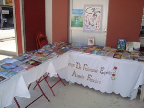 exposição de livros da feira.(Imagem:André Ozias)