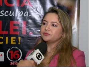 Ingrid Albuquerque, delegada da mulher em Timon no Maranhão.(Imagem:Reprodução/TV Clube)