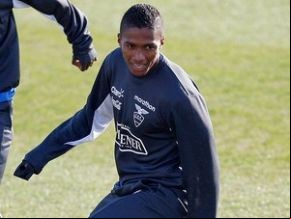 Antonio Valencia em treino do Equador.(Imagem:AP.)