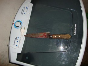 Arma utilizada no crime(Imagem:Agente 190)