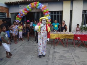 Palhaço Carrapeta animou Dia das Crianças em Floriano.(Imagem:FlorianoNews)