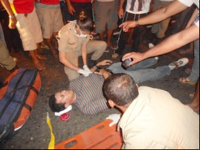 O policial militar lotado em Timon, Alexandre Leite, e o tenente-coronel Márcio Santos, falaram sobre suposto atropelamento. (Imagem:Divulgação)