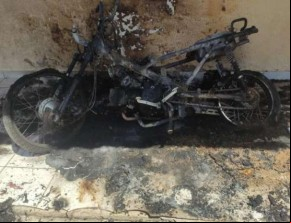 Moto é roubada e incendiada em bairro de Floriano(Imagem:Reprodução)