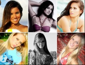 Candidatas ao prêmio de Musa do Brasileirão 2001 já marcam presença com fotos.(Imagem:Divulgação)