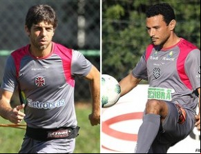 Juninho e Túlio, personagens importantes de Vasco e Figueira.(Imagem:Editoria de Arte/Globoesporte.com)